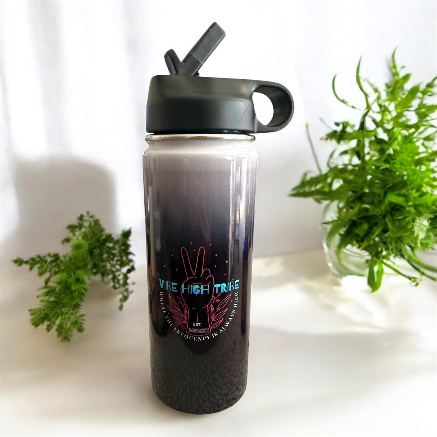 Vibe High Tribe Water Bottle – Wellness Hydration Bottle
