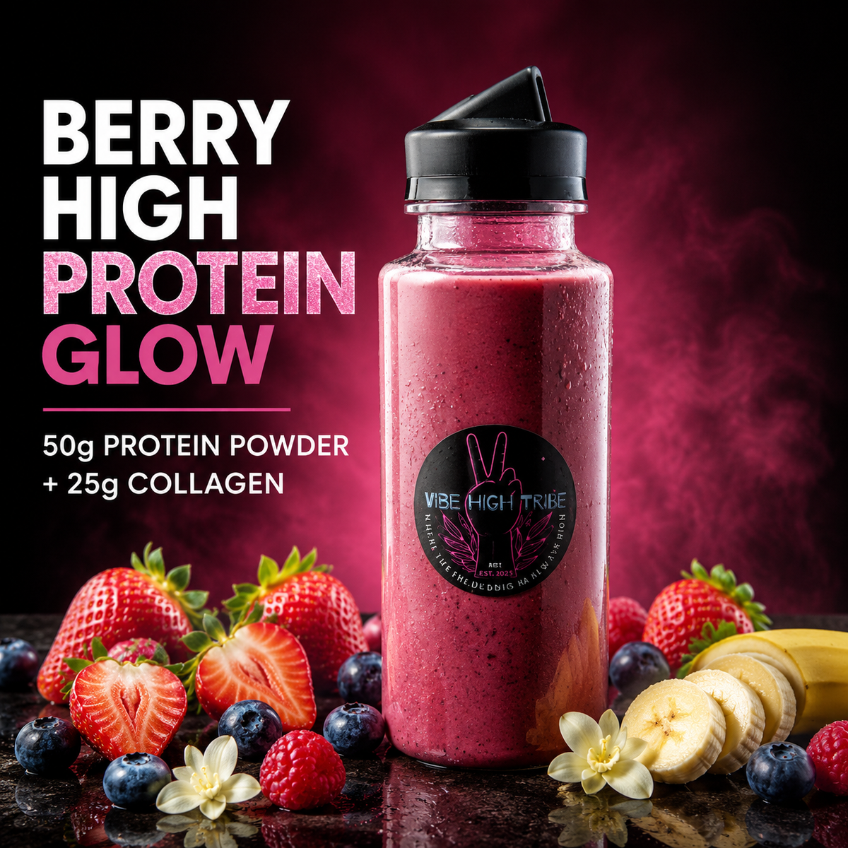 Berry High Protein Glow Smoothie